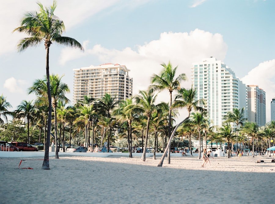 Miami skyline and waterfront